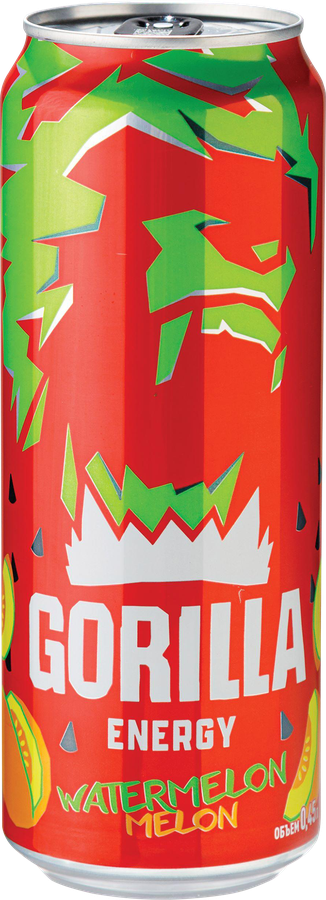 Напиток энергетический GORILLA со вкусом арбуза, дыни, 0.45л, превью