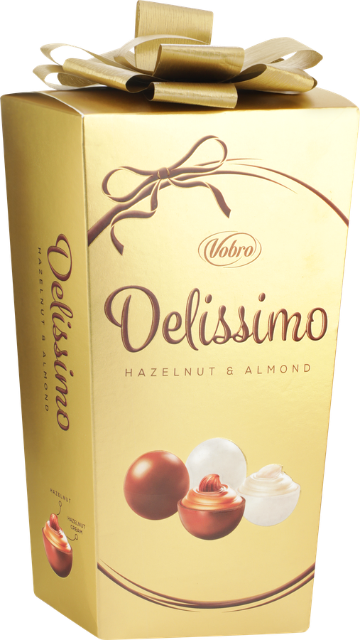 Конфеты VOBRO Delissimo Hazelnut & Almond пралине, 182г, предпросмотр