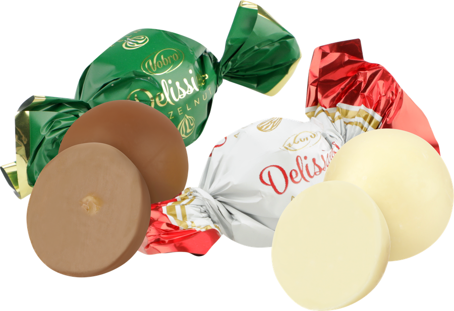 Конфеты VOBRO Delissimo Hazelnut & Almond пралине, 182г, превью