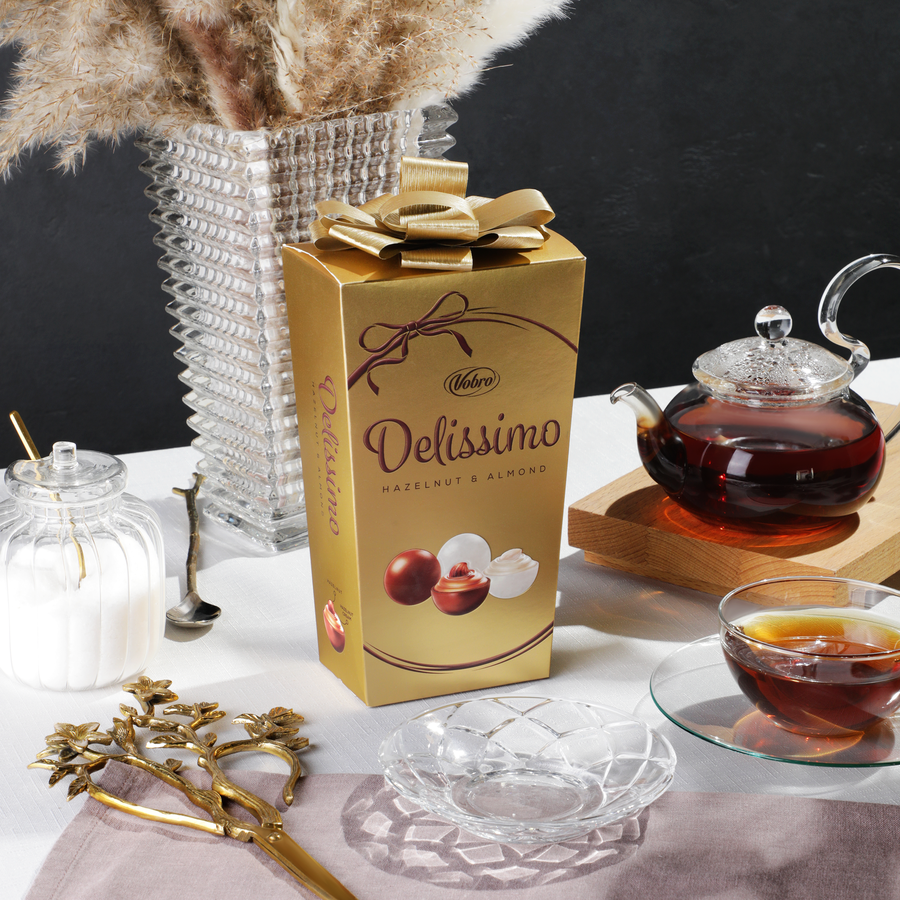 Конфеты VOBRO Delissimo Hazelnut & Almond пралине, 182г, превью