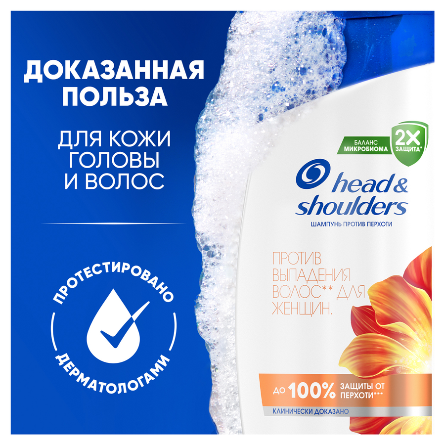 Шампунь HEAD&SHOULDERS Против выпадения волос, 360мл, предпросмотр