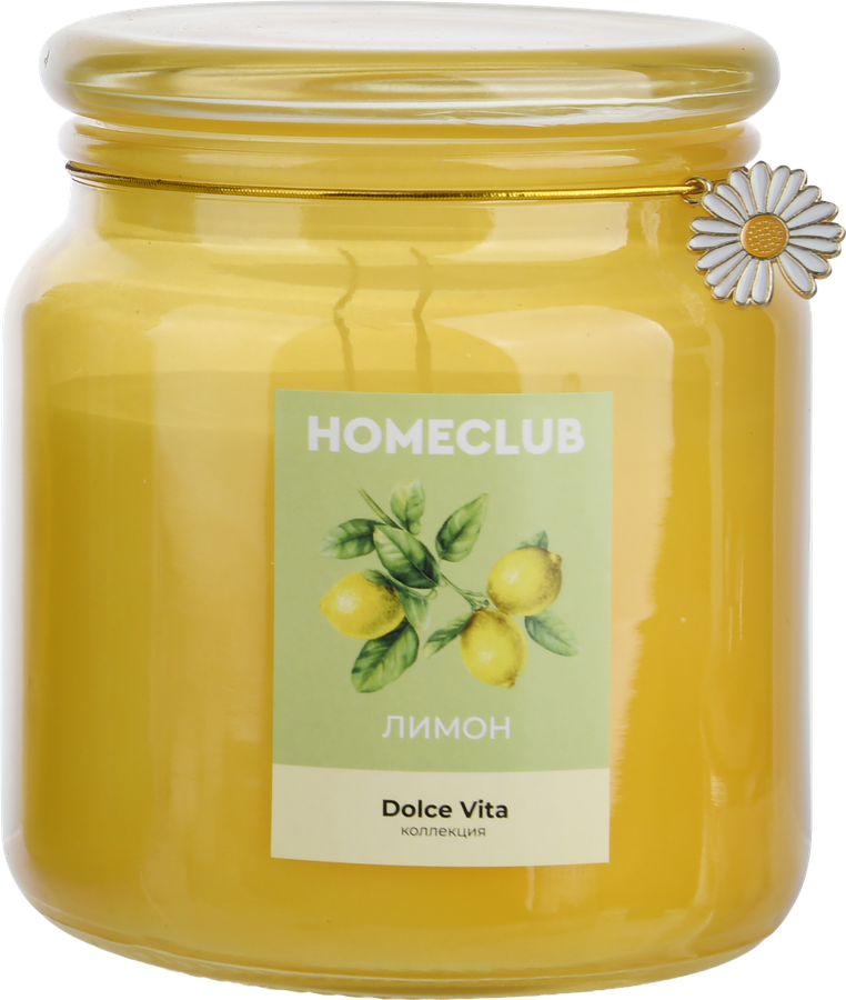 Свеча HOMECLUB Dolce vita, 10х11см, стекло, Арт. OC123, превью