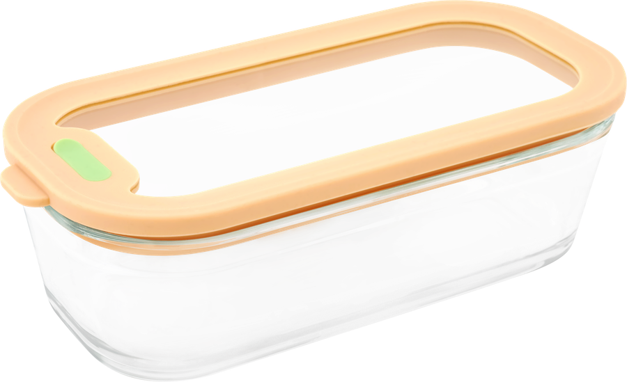 Форма для запекания HOMECLUB Moda с крышкой, стекло, силикон, 450мл, Арт. 25Q450CFLHGH, превью