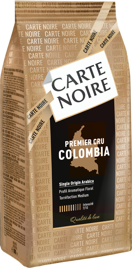 Кофе зерновой CARTE NOIRE Premier Cru Colombia натуральный жареный, 800г, превью