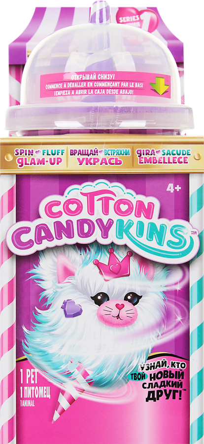 Игрушка мягкая COTTON CANDYKINS из текстиля, с элементами из пластмассы, Арт. 27300, превью