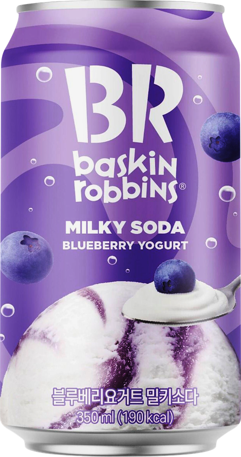 Напиток BASKIN ROBBINS Bluberry Yogurt газированный, 0.35л, предпросмотр