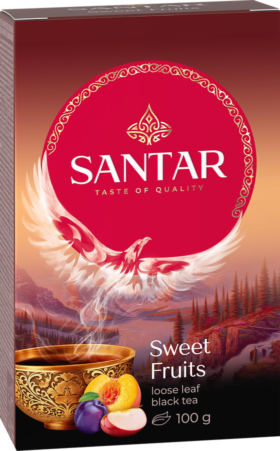 Чай черный SANTAR Sweet Fruits среднелистовой, 100г, превью
