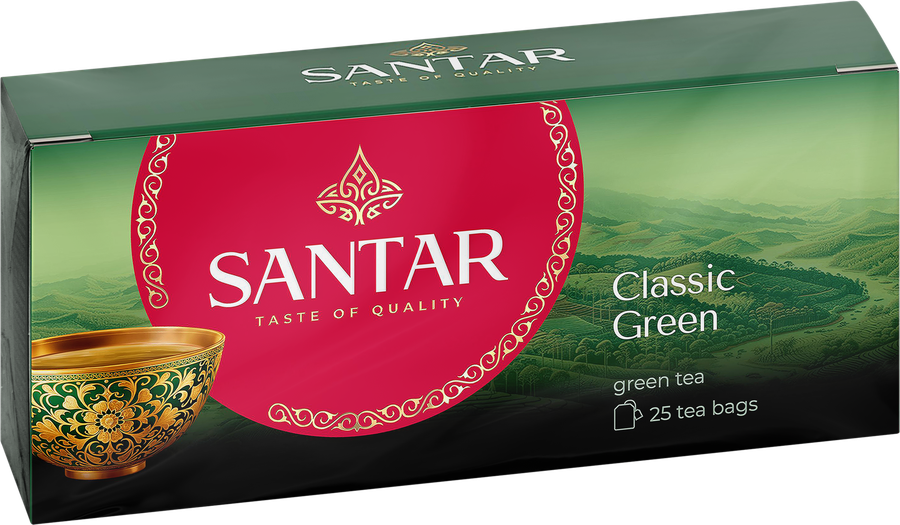Чай зеленый SANTAR Classic Green, 25пак, предпросмотр