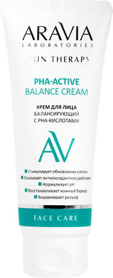 Крем для лица ARAVIA LABORATORIES балансирующий с РНА-кислотами PHA-Active balance cream, 50мл, предпросмотр