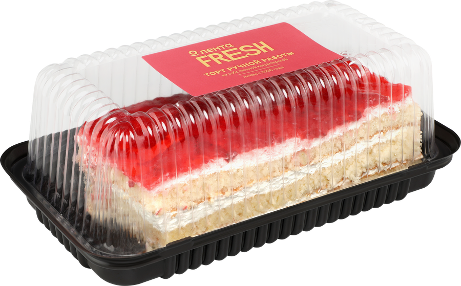 Торт йогуртовый ЛЕНТА FRESH Клубника, весовой, превью