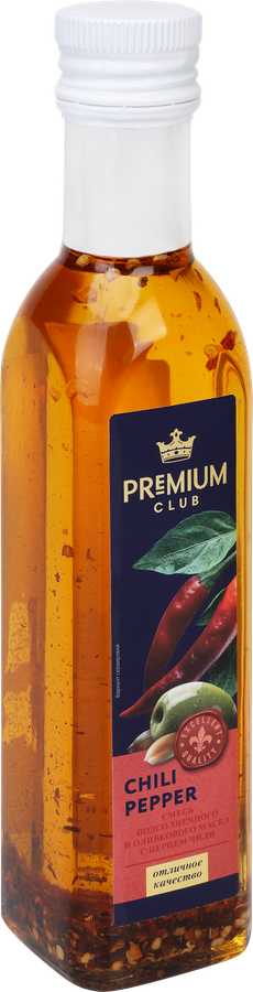 Масло-смесь PREMIUM CLUB оливковое и подсолнечное с перцем чили, 250мл, предпросмотр