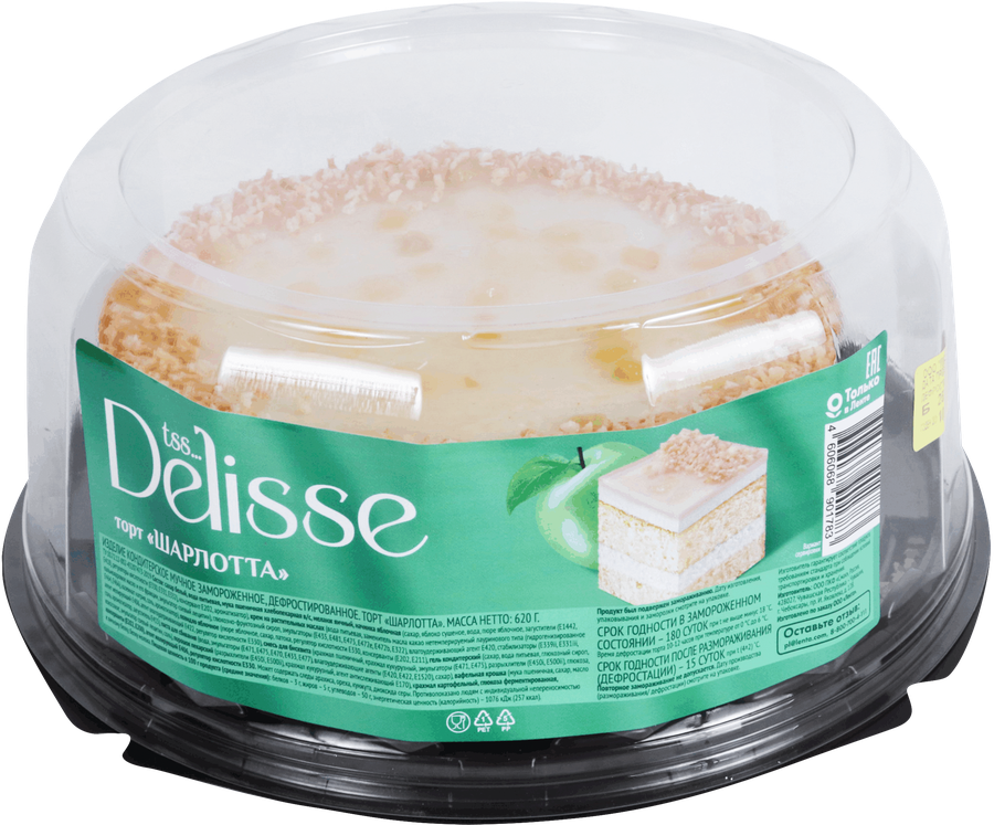 Торт DELISSE Шарлотта, 620г, превью