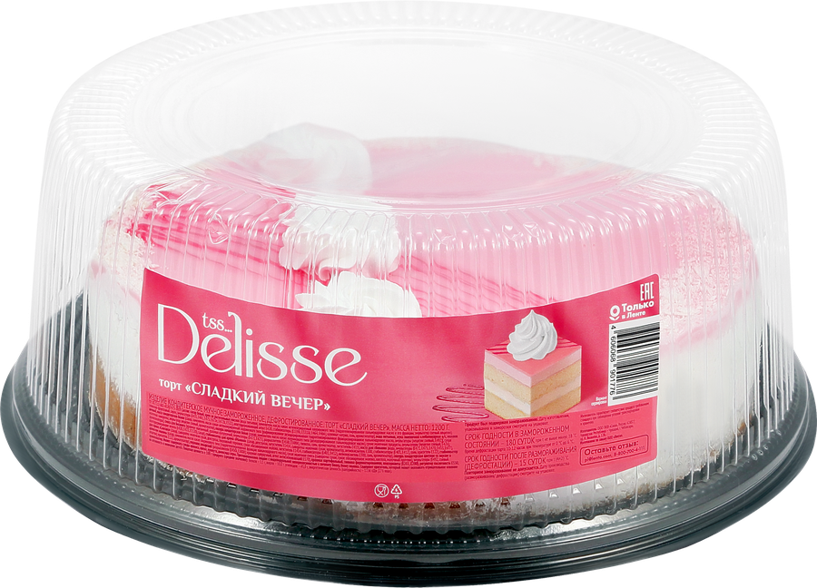 Торт DELISSE Сладкий вечер, 1,2кг, предпросмотр