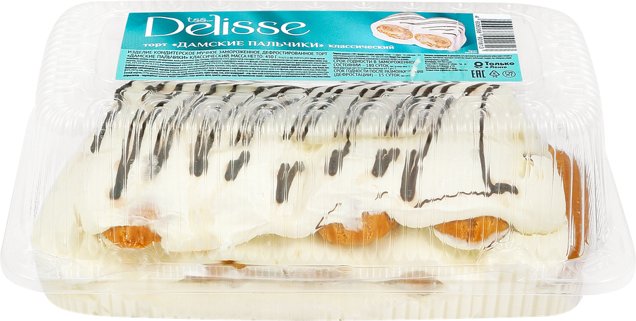 Торт DELISSE Дамские пальчики, классический, 450г, предпросмотр