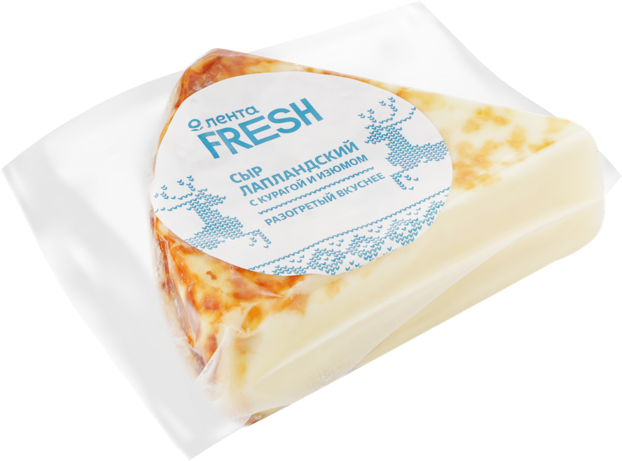 Сыр ЛЕНТА FRESH Лапландский с курагой и изюмом 45%, без змж, 180г, превью
