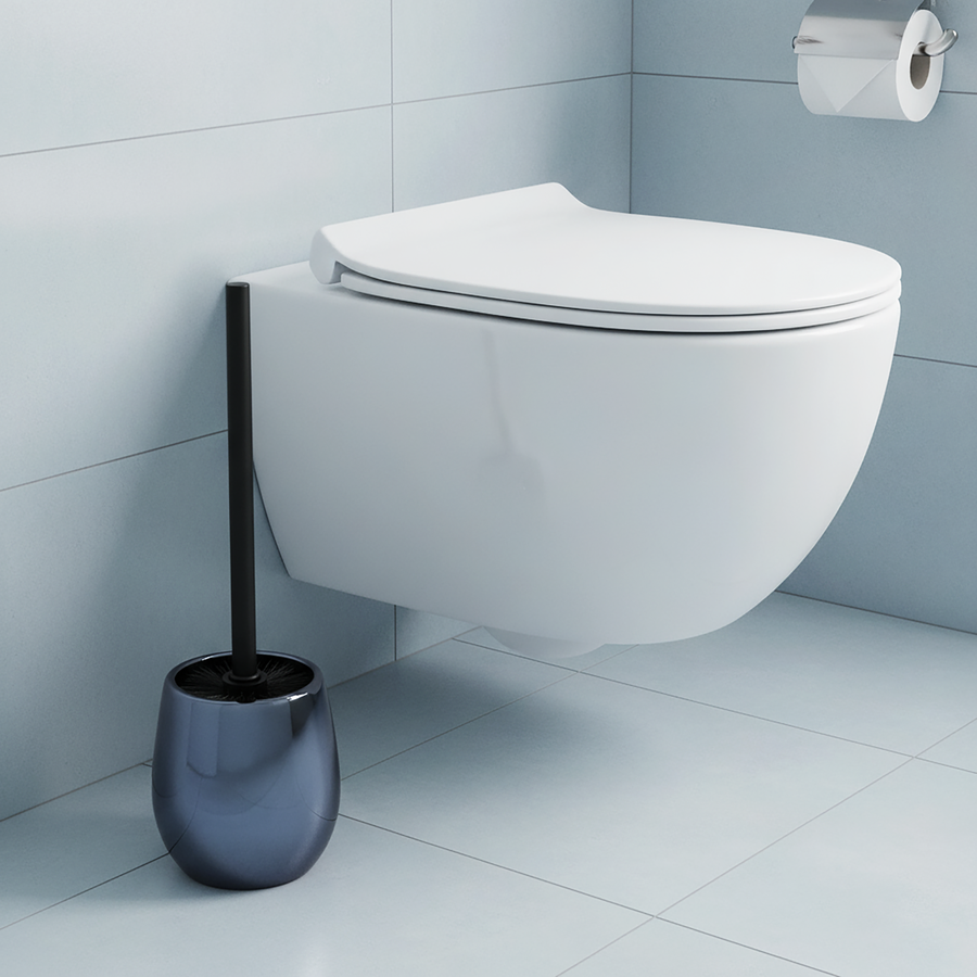 Ерш для туалета SWENSA Glam, синий, керамика, Арт. SWC-2503-BL-05, превью