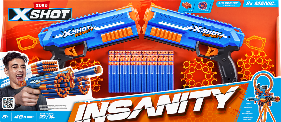 Бластер ZURU X-Shot Insanity mani, превью