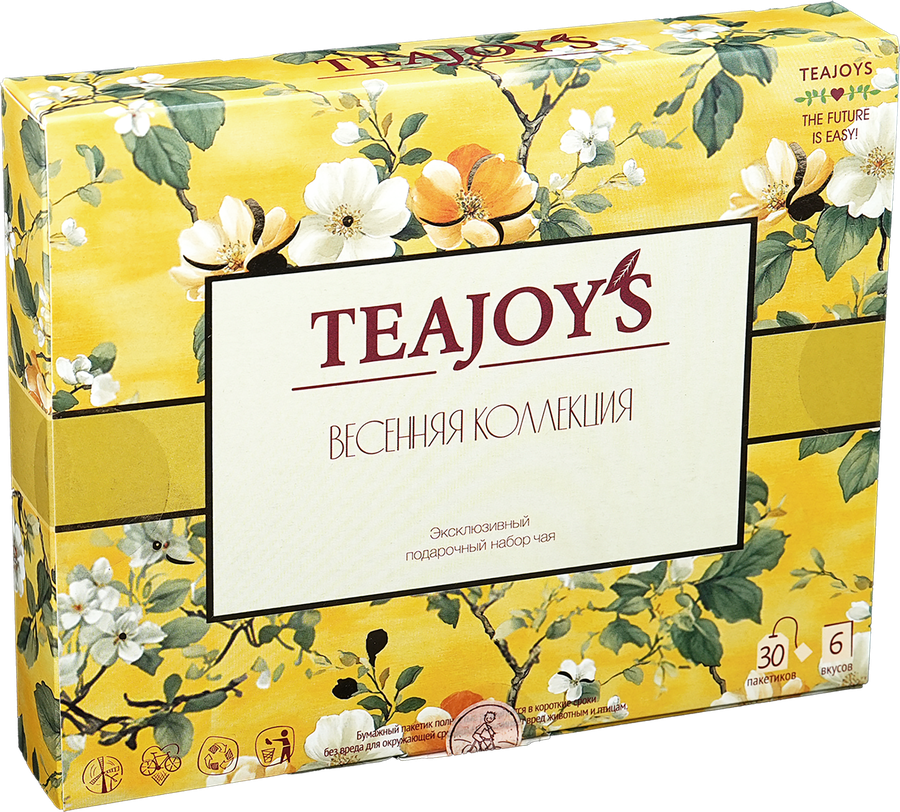 Чай черный TEAJOY'S Весенняя коллекция ассорти 6 вкусов, 30пак, превью