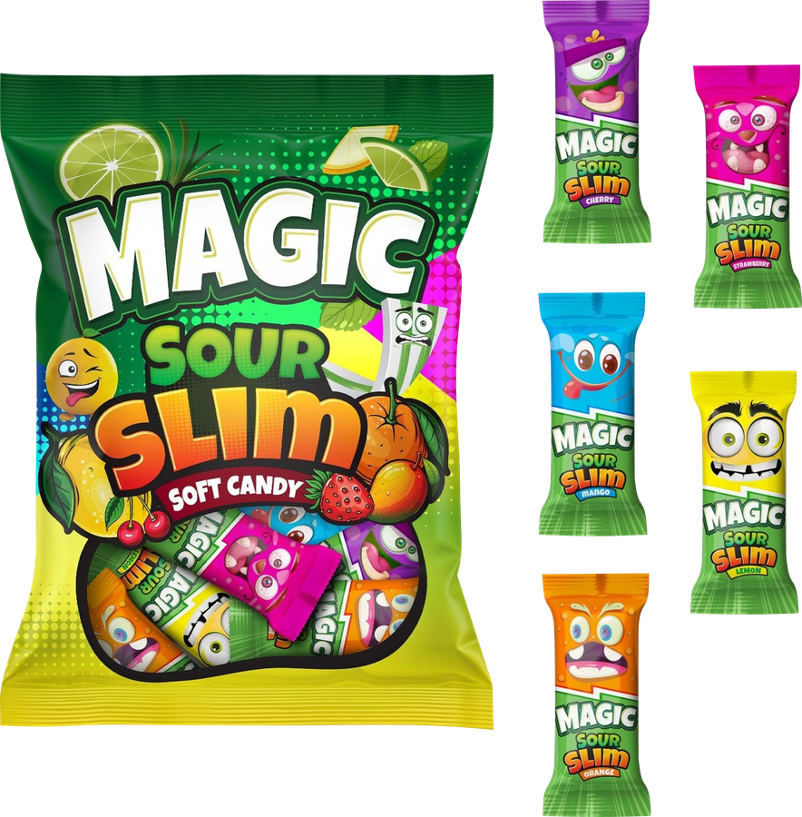 Жевательные пластинки TUTI MAGIC Sour с фруктовыми вкусами, кислый микс, весовые, предпросмотр