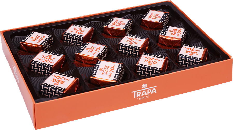 Конфеты шоколадные TRAPA Cortados Noir, 115г, превью