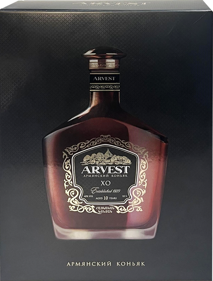 Коньяк ARVEST ХО Армянский марочный КС 10 лет 40%, п/у, 0.5л, предпросмотр