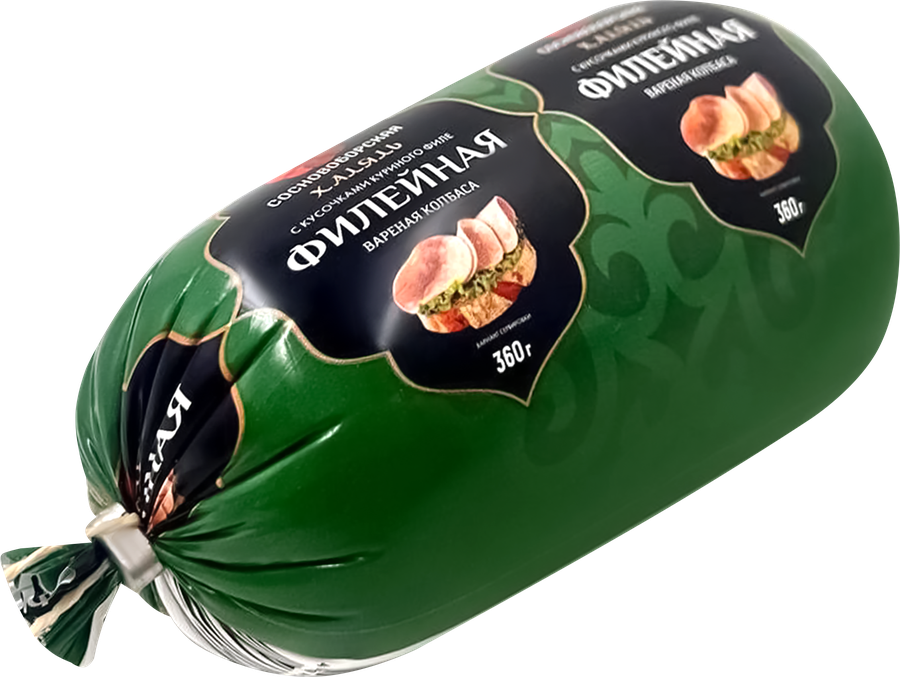 Колбаса вареная СОСНОВОБОРСКАЯ Филейная Халяль, 360г, превью