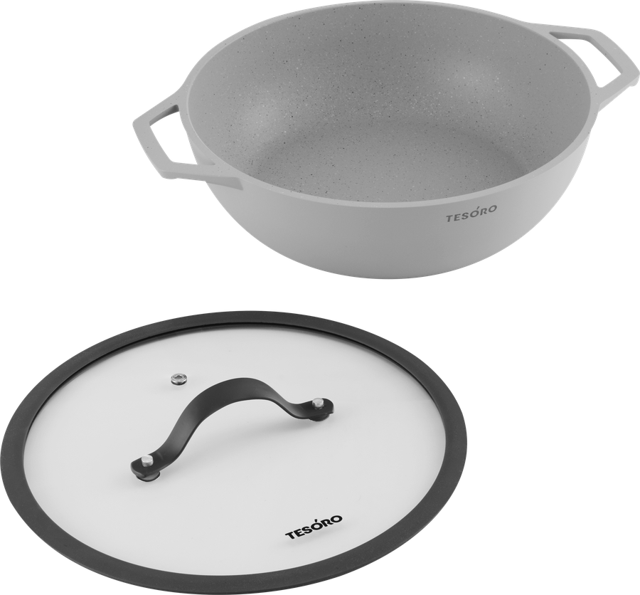 Жаровня TESORO Garda Induction total cyan, с крышкой, 3л, Арт. TGD0330tci, предпросмотр