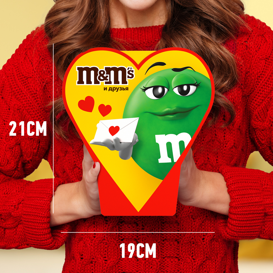 Набор кондитерских изделий M&M'S & FRIENDS Сердце Весна, 127г, превью