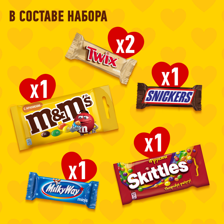 Набор кондитерских изделий M&M'S & FRIENDS Сердце Весна, 127г, предпросмотр