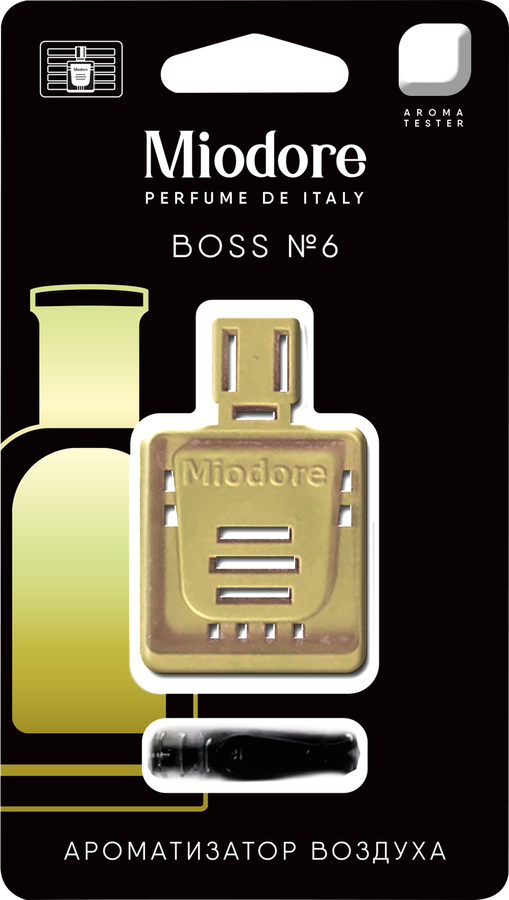 Ароматизатор автомобильный MIODORE The Bottle, в ассортименте, 3D-Polymer, Арт. MDFD-19/24/25/27, превью