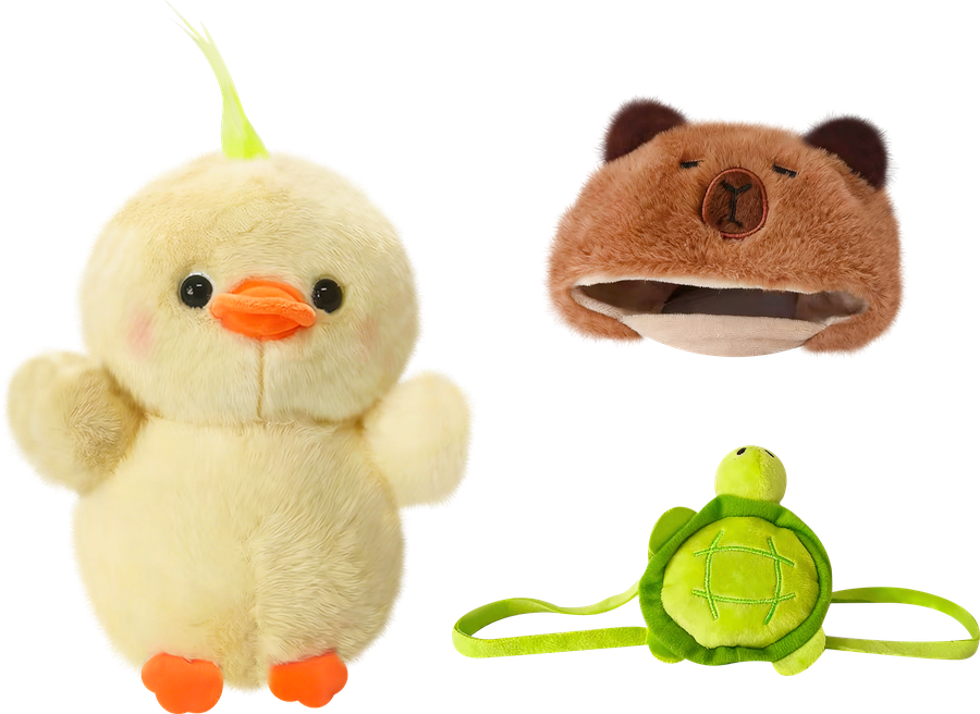 Игрушка мягкая ЛЕНТА Утка-капибара, 25см, Арт. 202405950, превью