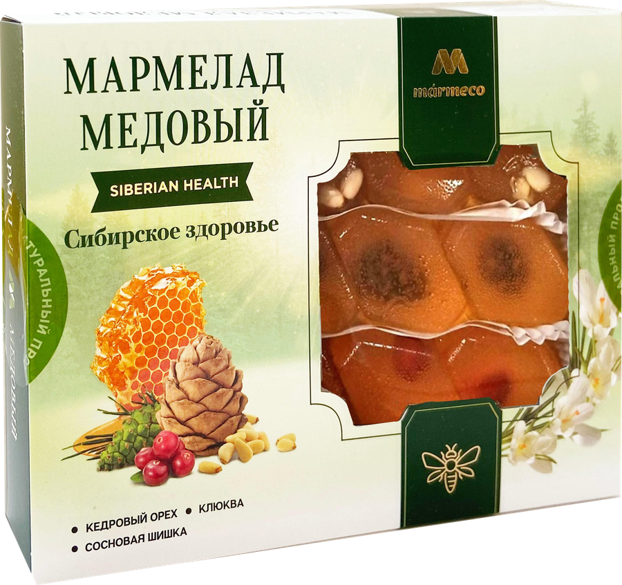 Мармелад MARMECO Сибирское здоровье, на меду, 200г, предпросмотр