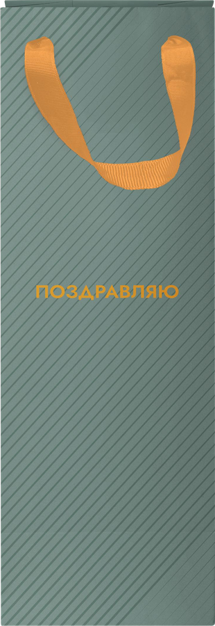 Пакет подарочный CITY HOME TRADE Special Men под бутылку премиум 12х38х10см, 1шт, превью