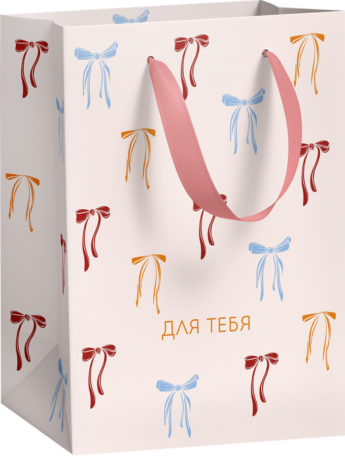 Пакет подарочный CITY HOME TRADE Cherry Lady 14х19х9см эффект, 1шт, превью