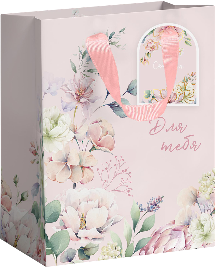 Пакет подарочный CITY HOME TRADE Special Flower премиум 22,7х18х10см, 1шт, предпросмотр