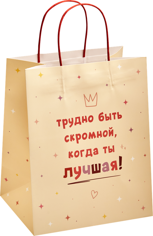 Пакет подарочный CITY HOME TRADE Bestie 24x28x14см, 1шт, предпросмотр