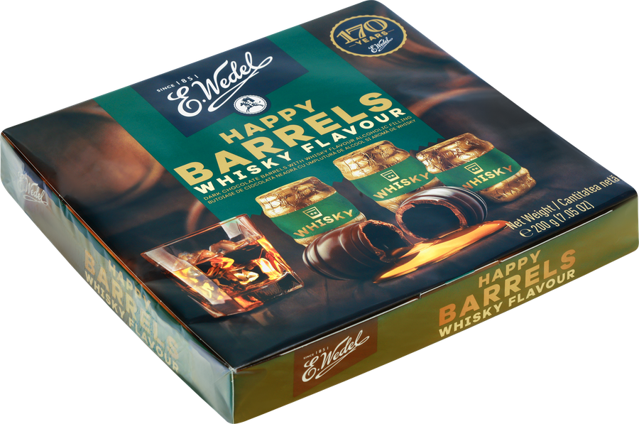 Конфеты HAPPY BARRELS Ассорти с начинкой виски, 200г, превью