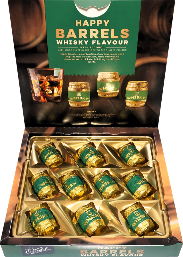 Конфеты HAPPY BARRELS Ассорти с начинкой виски, 200г, предпросмотр