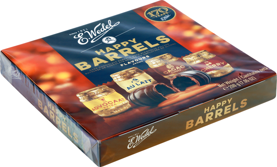 Конфеты HAPPY BARRELS Ассорти с ликерной начинкой, 200г, предпросмотр