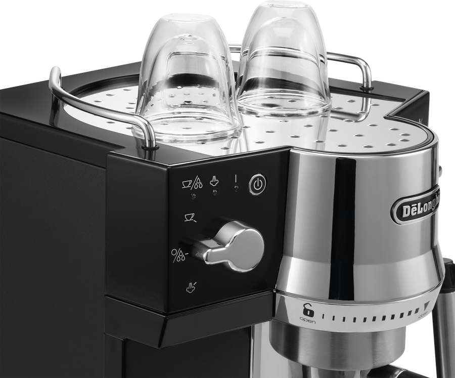 Кофеварка для молотого кофе DELONGHI Эспрессо, 1450Вт, 1л, 15 бар, черная, Арт. EC820.B, превью