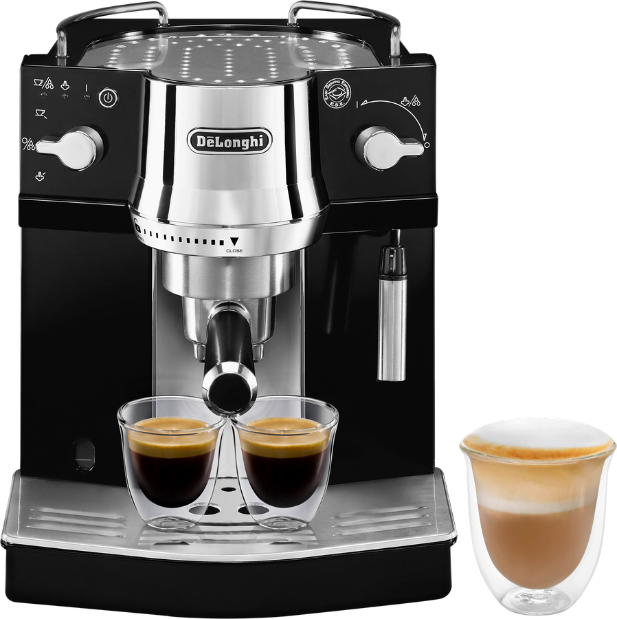 Кофеварка для молотого кофе DELONGHI Эспрессо, 1450Вт, 1л, 15 бар, черная, Арт. EC820.B, превью