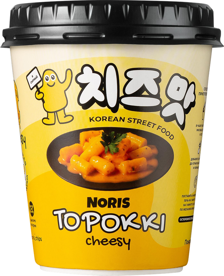 Рисовые палочки NORIS Топокки с сыром, 112г, предпросмотр