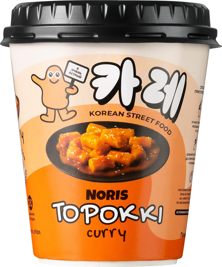 Рисовые палочки NORIS Топокки с соусом карри, 112г, превью