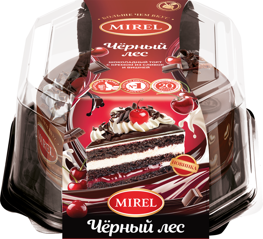 Торт MIREL Черный лес, 720г, предпросмотр