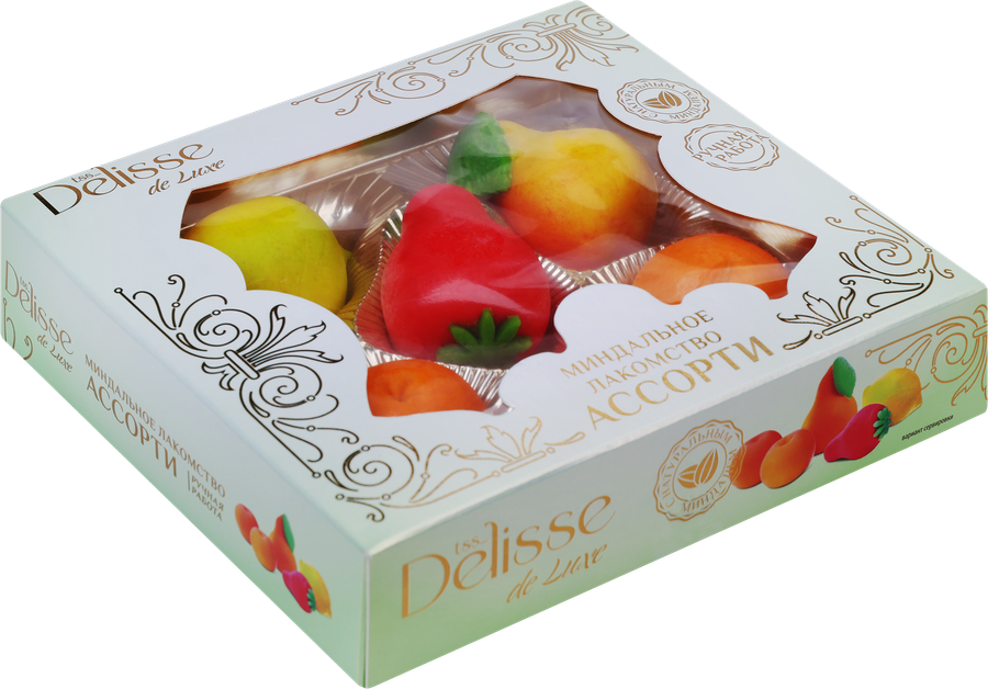 Конфеты DELISSE DE LUXE Миндальное лакомство ассорти, 100г, предпросмотр