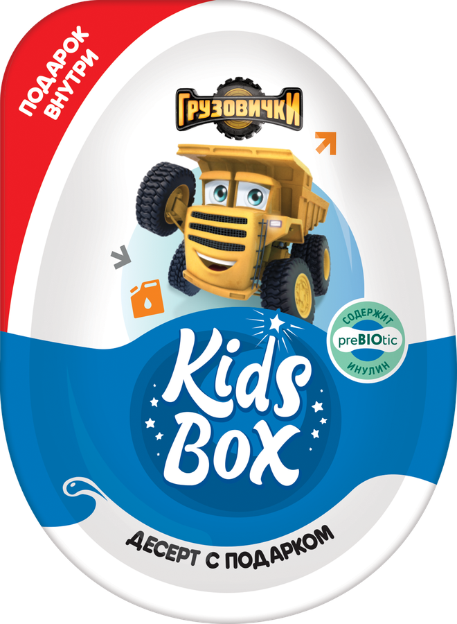 Десерт ГРУЗОВИЧКИ Kids Box с подарком, 20г, предпросмотр