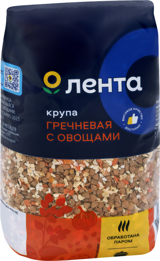 Крупа гречневая ЛЕНТА с овощами 500г, превью