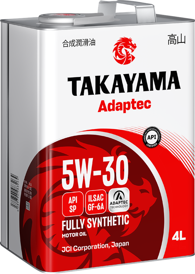 Масло моторное TAKAYAMA Adaptec 5W-30 GF-6A SP, Арт. 6056131, 4л, предпросмотр