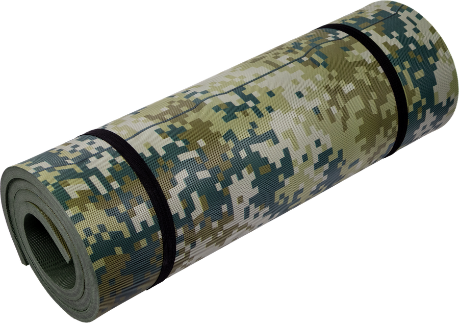 Коврик туристический ACTIWELL Камуфляж 180х60х1,2см, цвет хаки, превью