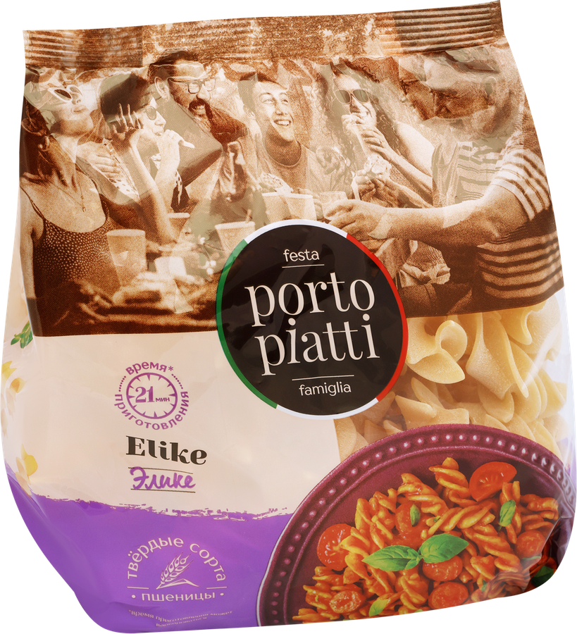 Макароны PORTO PIATTI Элике, 400г, превью